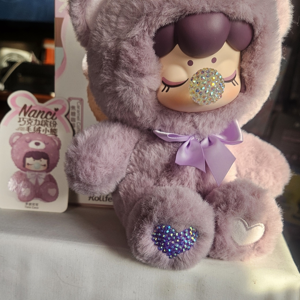 NANCI Purple Plush Bear CUSTOM 100% AUTHENTIC